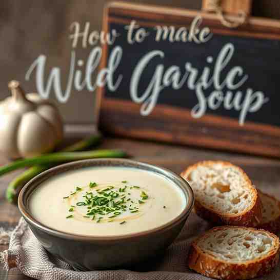 How to Make Healthy Wild Garlic Soup - Creamy Bärlauch Potato